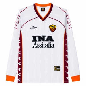 Camiseta 2ª equipación manga larga 99/00 AS Roma