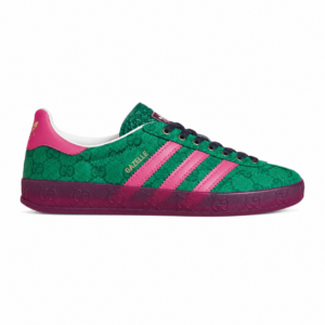Adidas Gazelle x Gucci GG Monogram Green & Pink