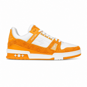 Louis Vuitton Trainer Yellow Monogram Denim White