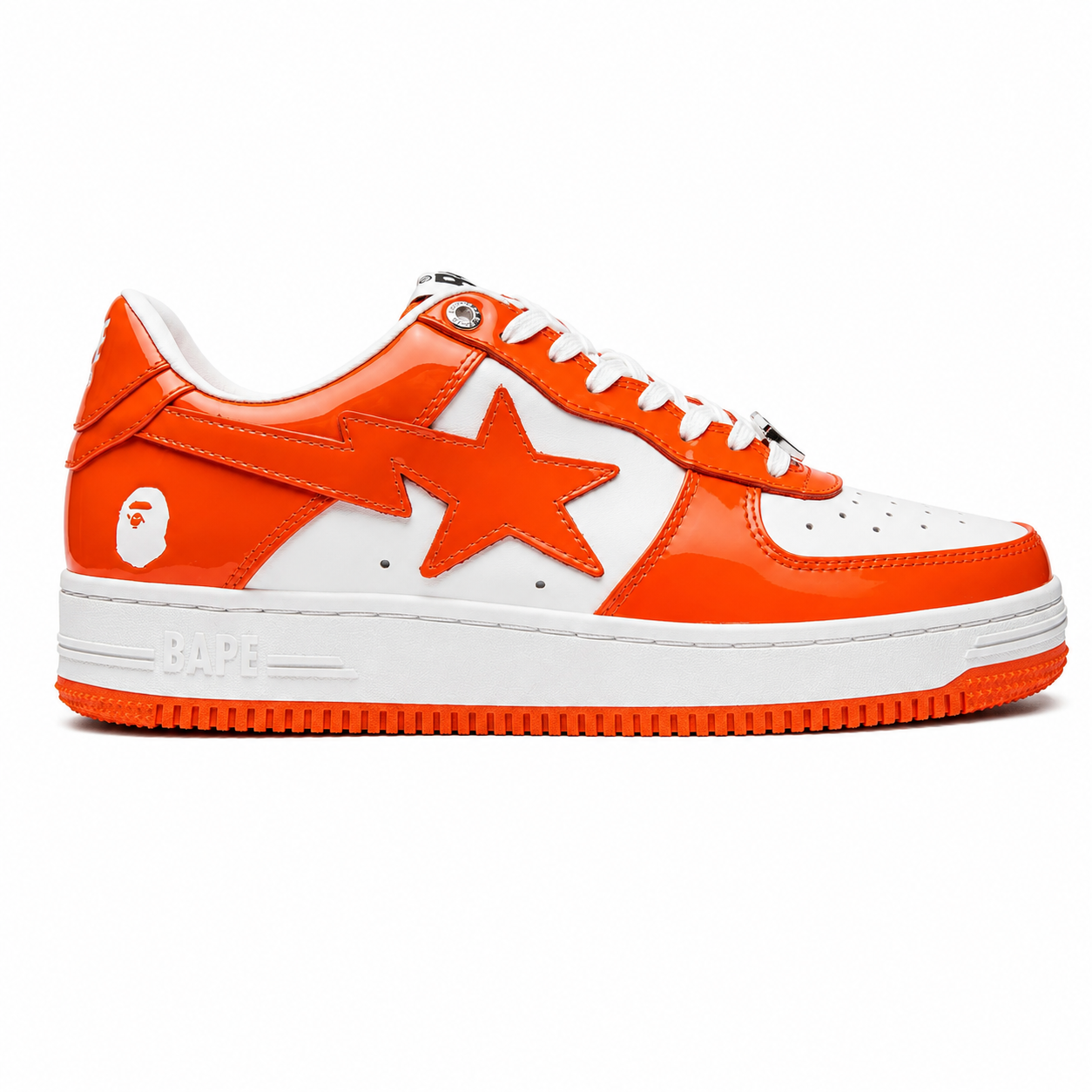 A BATHING APE SK8 STA Low Orange
