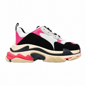 Balenciaga Triple S Negro Rosa