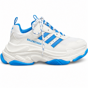 Balenciaga x Adidas Triple S White and Blue
