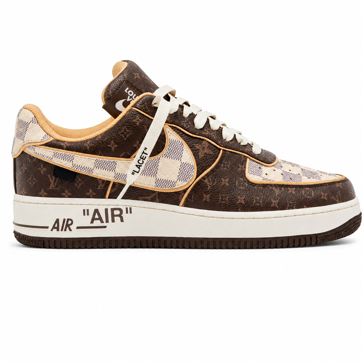 Estuche piloto Louis Vuitton x Nike Air Force 1 Low 'Monogram Damier'