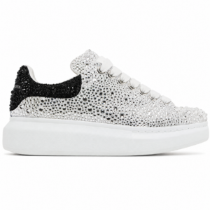Alexander McQueen Oversized Sneaker 'White Black Crystal'