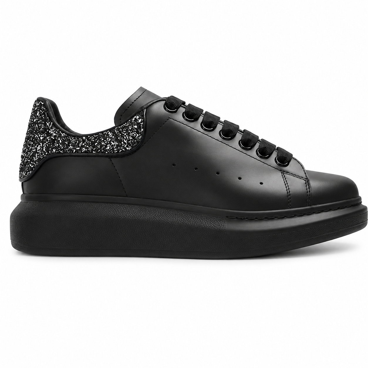 Alexander McQueen Oversized Sneaker 'Black Glitter'