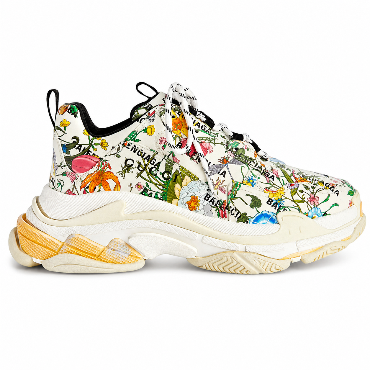 Gucci x Balenciaga Triple S The Hacker Project - Floral