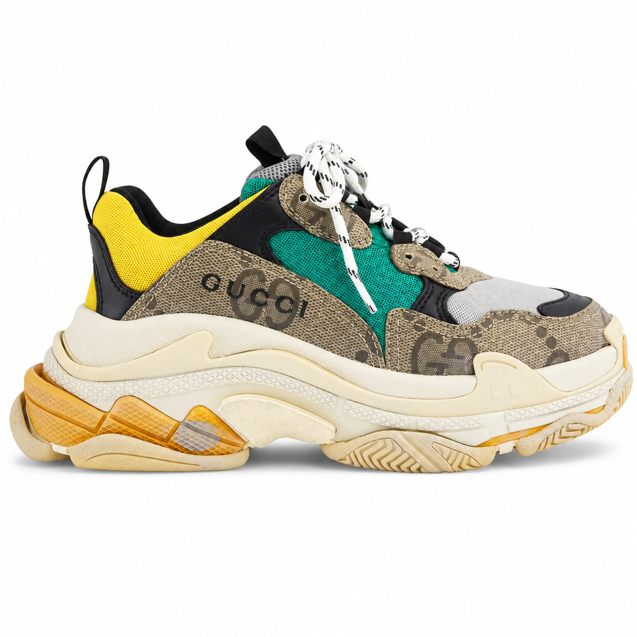 Gucci x Balenciaga Triple S The Hacker Project - Beige Yellow