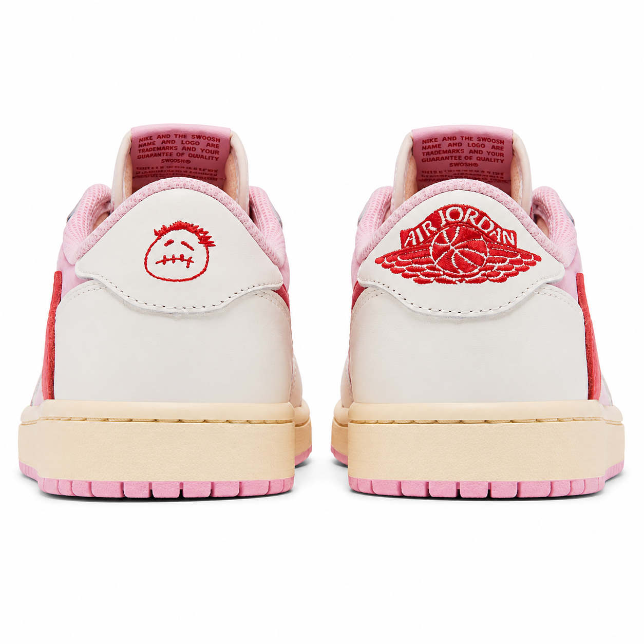 Travis Scott x Air Jordan 1 Retro Low OG 'Sail Tropical Pink' - Imagen 4