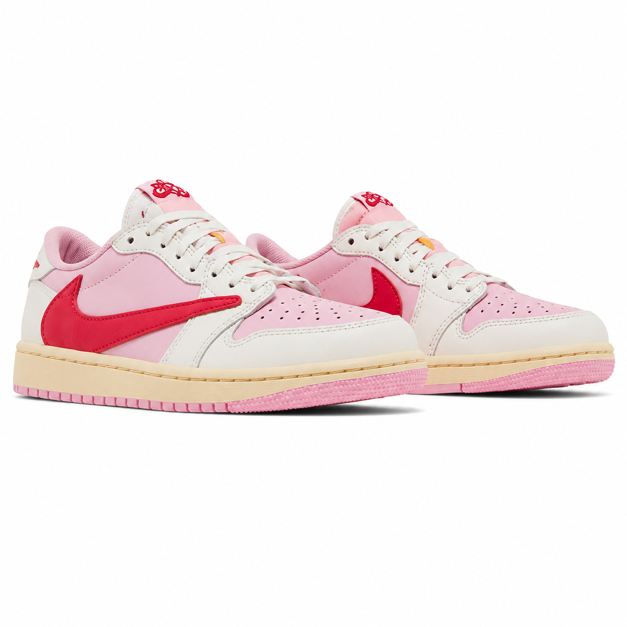Travis Scott x Air Jordan 1 Retro Low OG 'Sail Tropical Pink' - Imagen 5